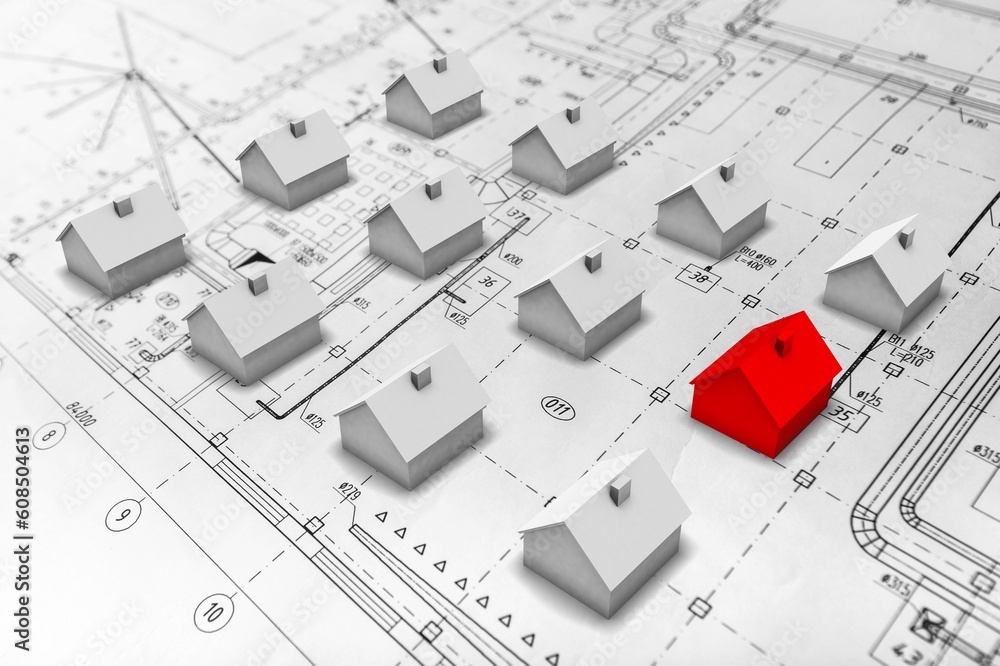 architectural house model and blueprint draw architectural house model and blueprint draw