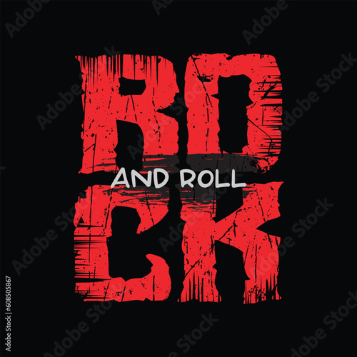 Vector illustration on the theme of rock and roll. Vintage design. Grunge background. Skull typography, t-shirt graphics, print, postcard, poster, banner, flyer