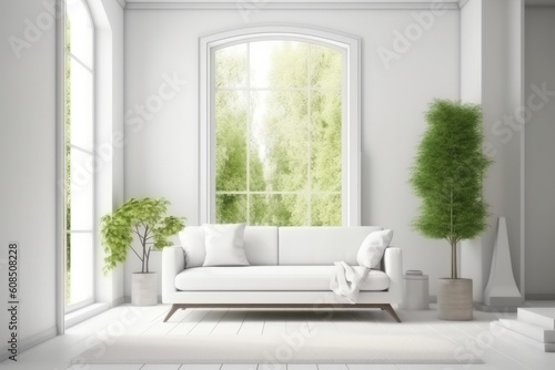 Luxurious Elegant Living Room Decor. Generative AI