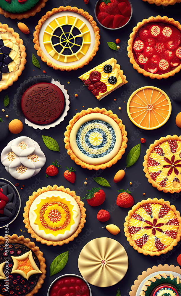 Tart Kaleidoscope: Abstract Patterns in Pastry made with Generative AI Tart Kaleidoscope: Abstract Patterns in Pastry made with Generative AI