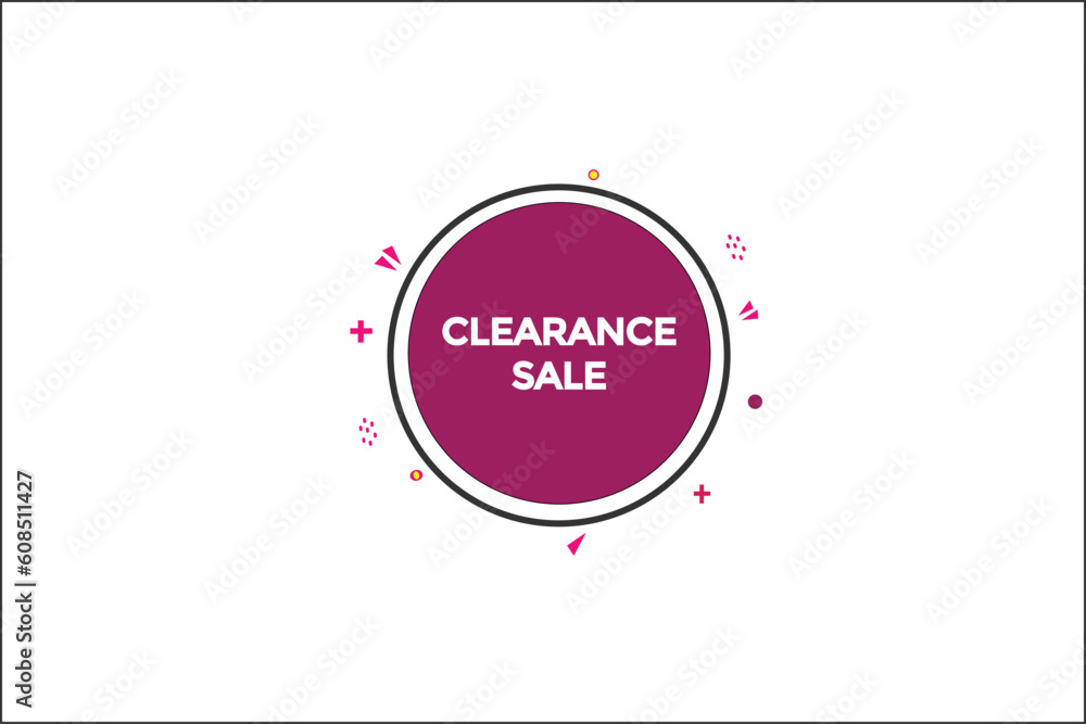 clearance sale  vectors, sign, level bubble speech clearance sale
