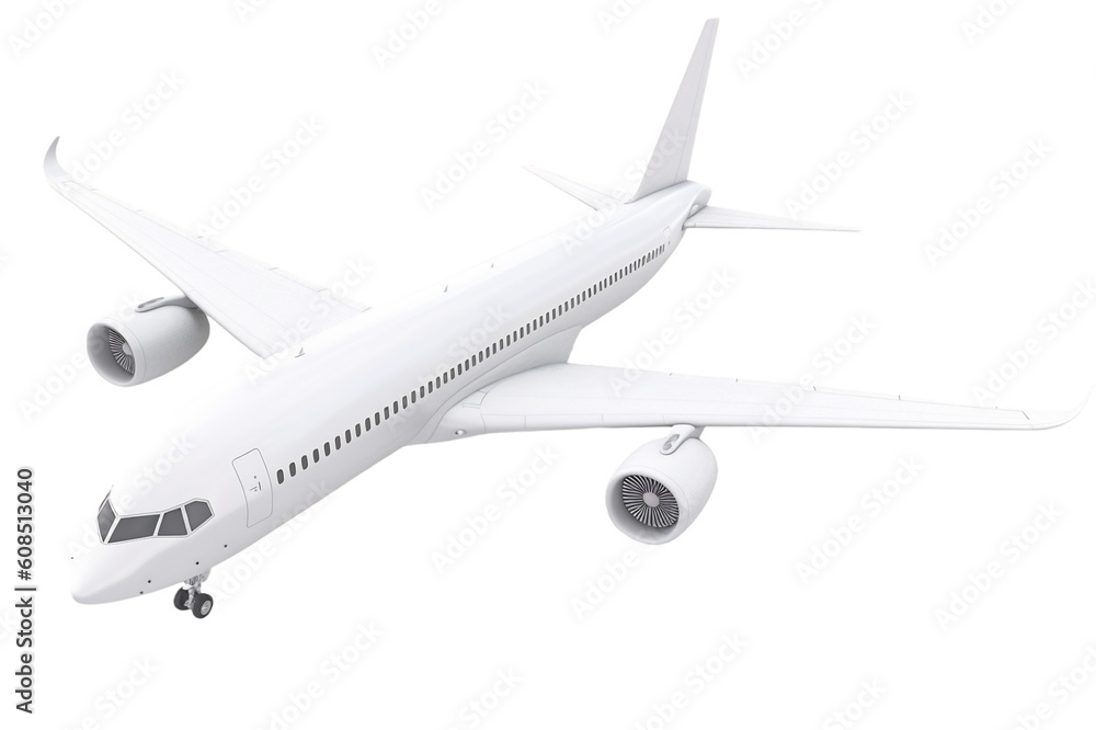 airplane on transparent background