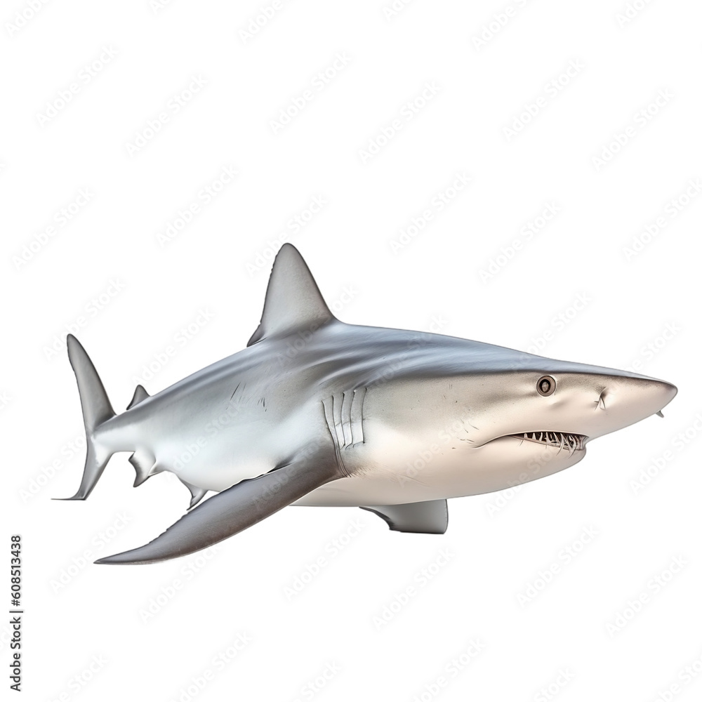shark isolated in transparent background