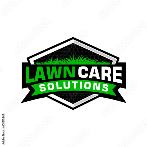 lawn care logo design creative idea vector design inspiration	