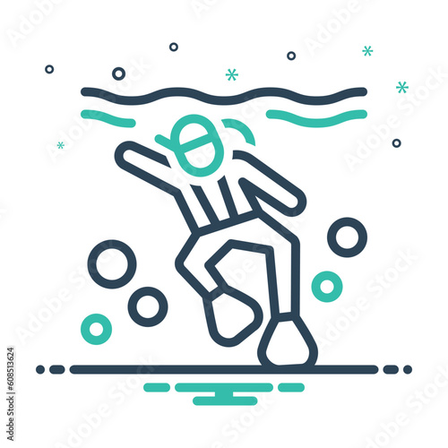 Mix icon for diving 