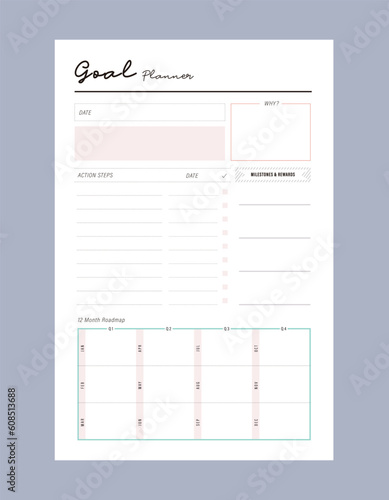 Goal Planner. Plan your day make dream happen.