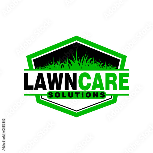 lawn care logo design creative idea vector design inspiration	