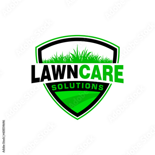 lawn care logo design creative idea vector design inspiration	