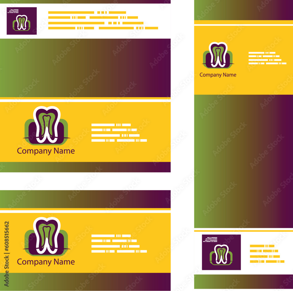 Fototapeta premium Set of backgrounds