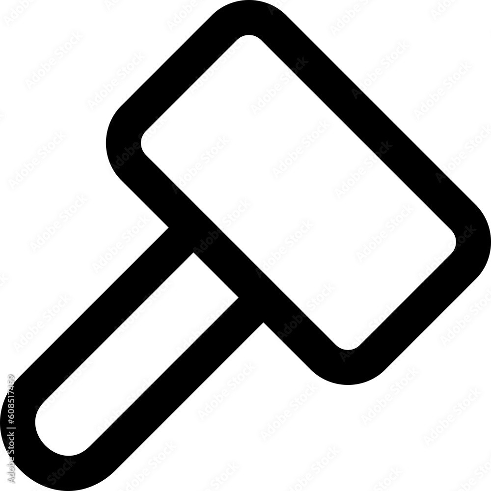 simple setting hammer icon illustration in outline style used for web purposes, user interface, apps, and more simple setting hammer icon illustration in outline style used for web purposes, user interface, apps, and more