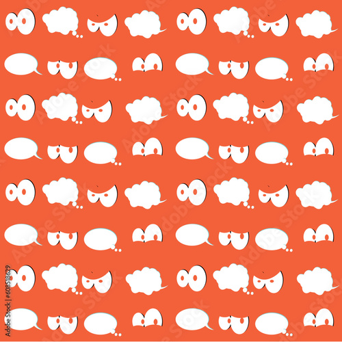 Seamless cartoon wallpaper background fabric