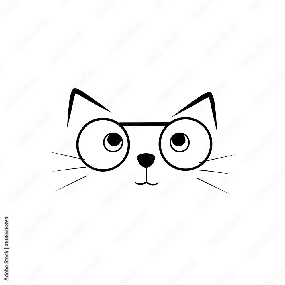 black cat face black cat face