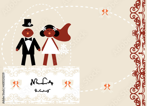 Love wedding invitation