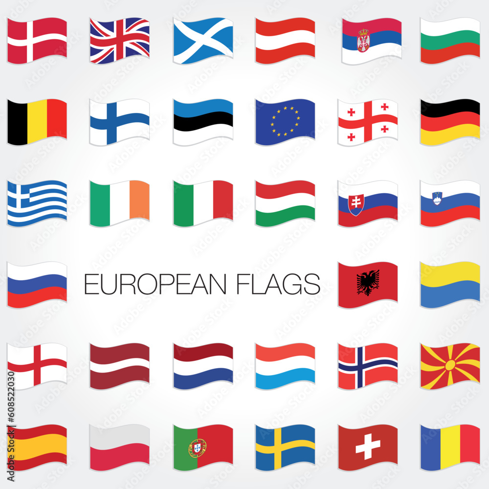 vector european country flags vector european country flags