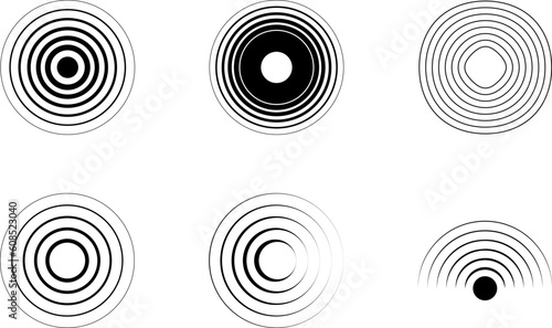 電波や音やレーダーなどのアイコン