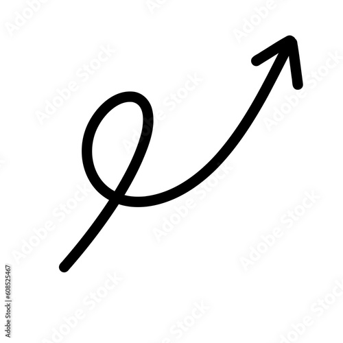 Black Arrows line Hand Drawn Doodle divider Elements