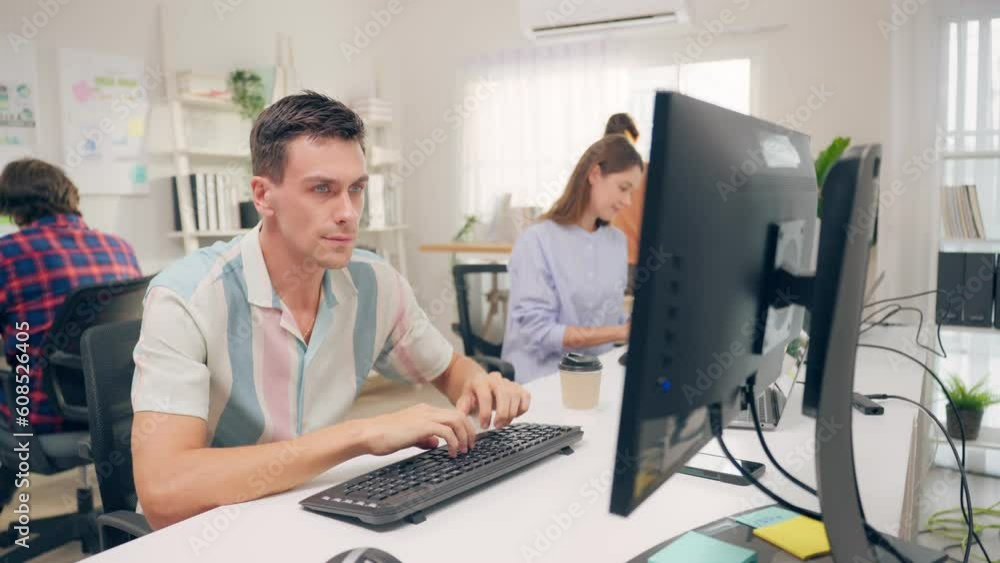 Depressed Caucasian businessman feeling worried about business problem. Depressed Caucasian businessman feeling worried about business problem.