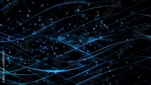 パーティクル 曲線 シームレス ループ 背景