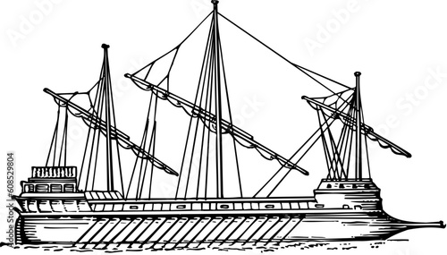 Sailboat at sea