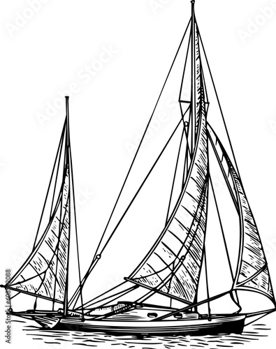 Sailboat at sea