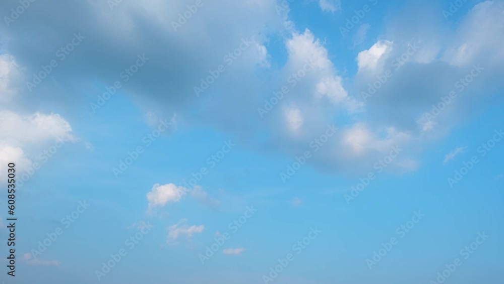 In the video timelapse, the blue sky appears as a vibrant and vivid expanse of color. It showcases a clear and bright atmosphere, conveying a sense of openness and tranquility. Nature time lapse. 4K
In the video timelapse, the blue sky appears as a vibrant and vivid expanse of color. It showcases a clear and bright atmosphere, conveying a sense of openness and tranquility. Nature time lapse. 4K
