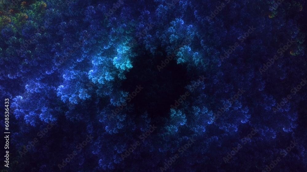 Fototapeta premium 3D rendering abstract fractal light background