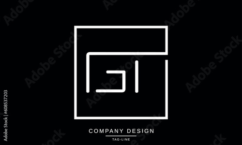 GT, TG, Abstract Letters Logo Monogram