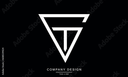 GT, TG, Abstract Letters Logo Monogram