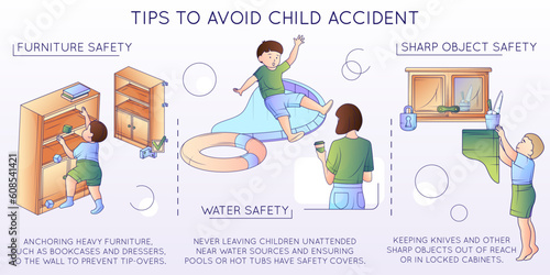 Child Safety Tips Composition