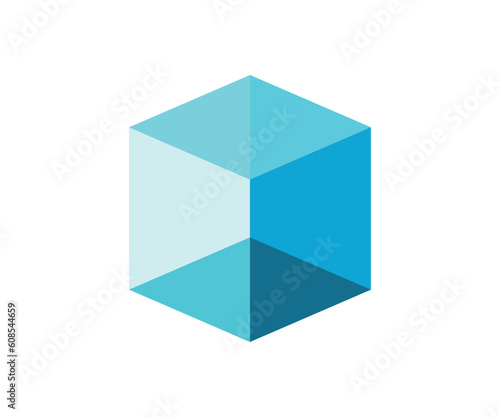 3d cube logo icon design vector template