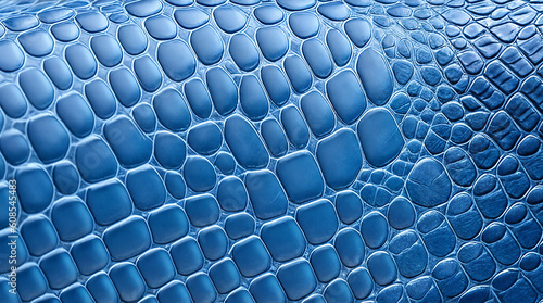 blue  leather texture  background with generative AI technology
