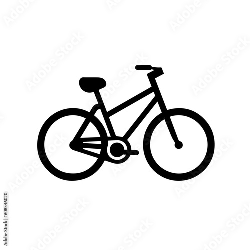 Bicycle Logo Monochrome Design Style