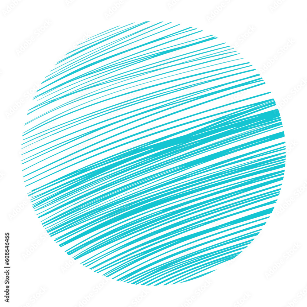 Abstract Round Colourful Background. Doodle Circle in Hand Drawn Style. Template for Social Media Design, Posters.