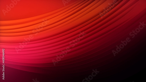黒地に赤ピンクオレンジの鮮やかなグラデーション、抽象的なポスターデザイン、コピースペースGenerativeAI