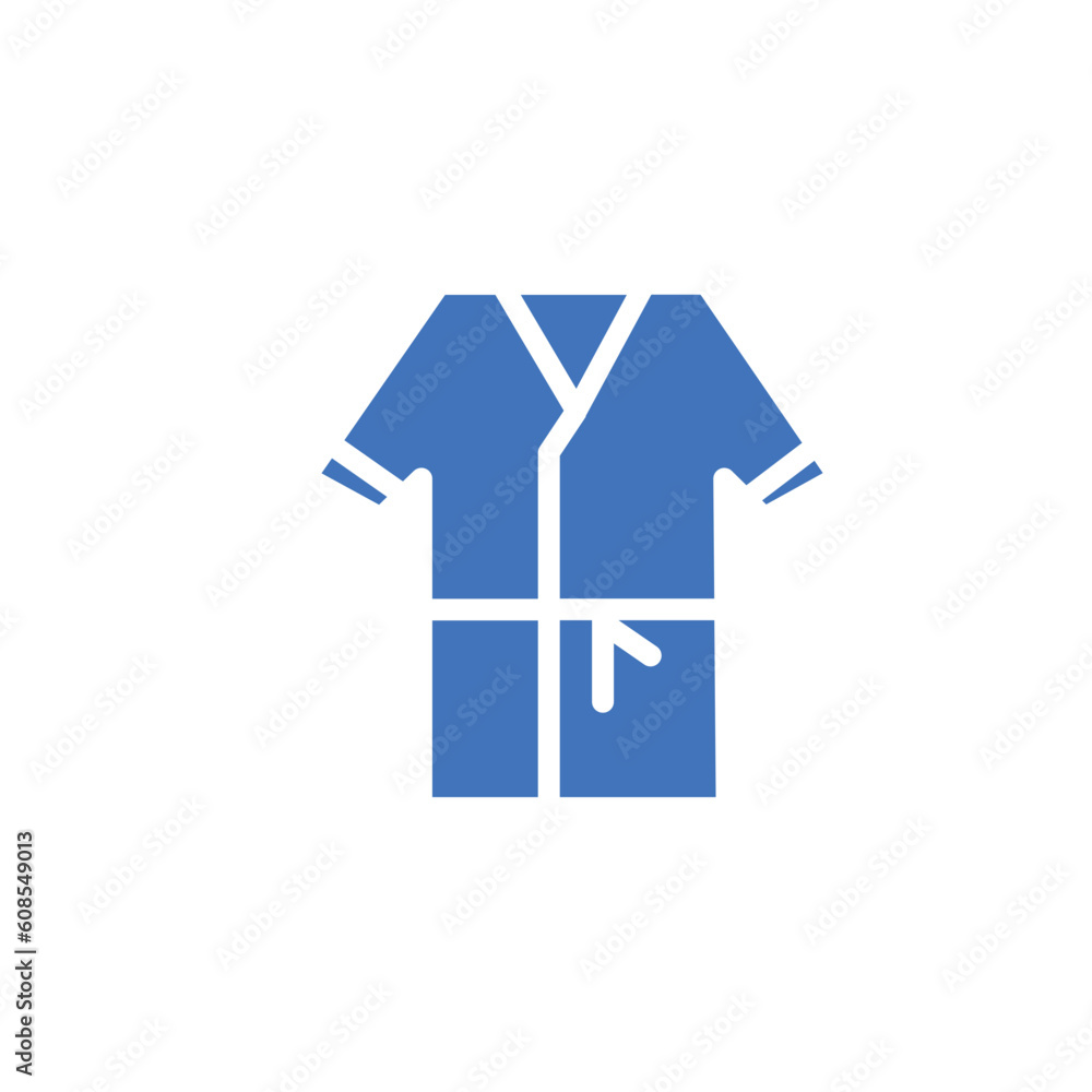karate suit wear solid icon karate suit wear solid icon