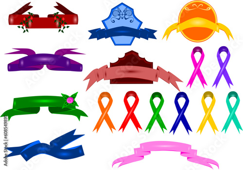 Ribbons set