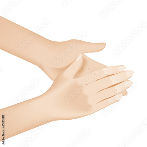 Hand washing. Illustration on white background for design