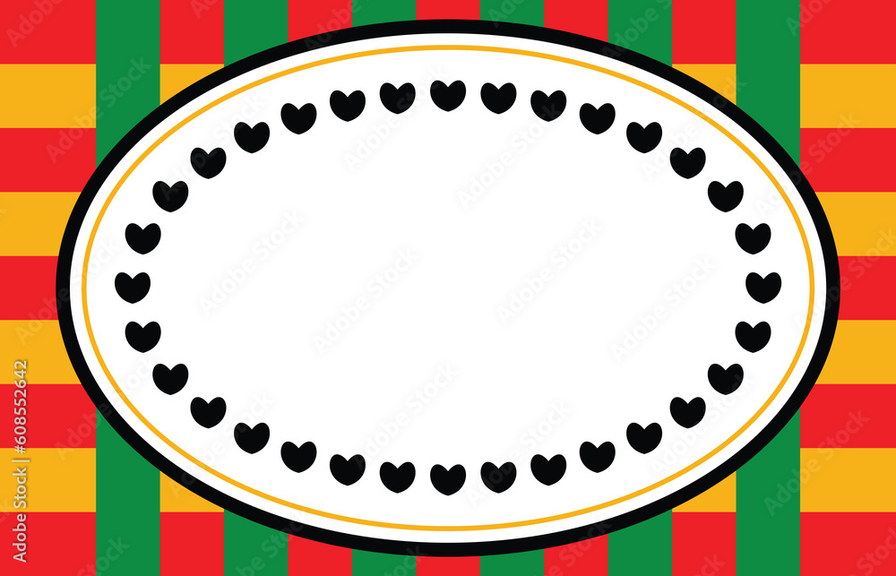 Fototapeta premium Juneteenth theme geometric background, freedom day, annual holiday. with empty space for text, vector design for banner, greeting card, poster, social media.