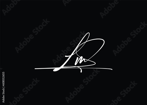  LM Letter logo design and vector logo
