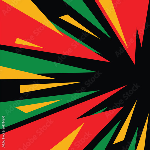 Juneteenth theme abstract background, freedom day, annual holiday. Vector design for banners, greeting cards, posters, social media.