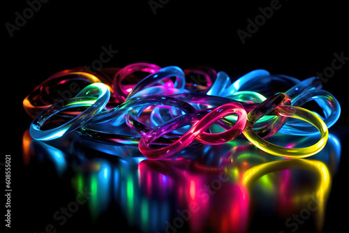 abstract neon lights background