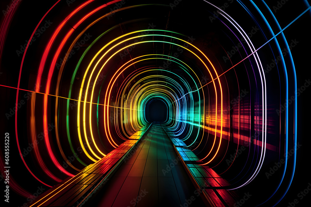 neon tunnel of light neon tunnel of light