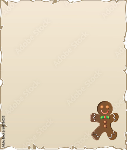 background with gingerbread man