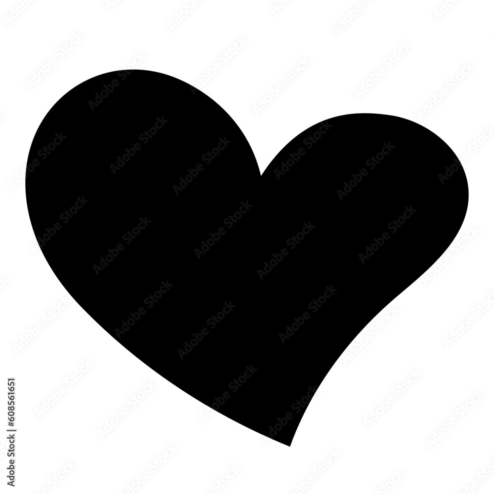Black doodle heart. Scribble love sign icon. Template for t-shirt, card, invitation Black doodle heart. Scribble love sign icon. Template for t-shirt, card, invitation