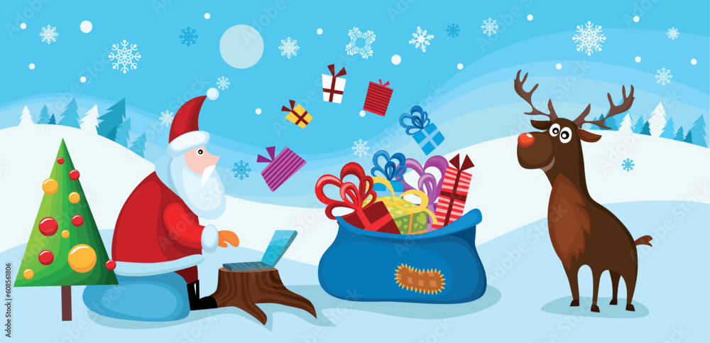 vector illustration of a christmas card vector illustration of a christmas card