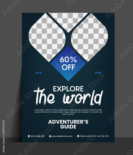 travel tour flyer template