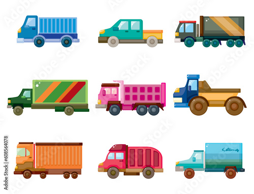 cartoon truck icon