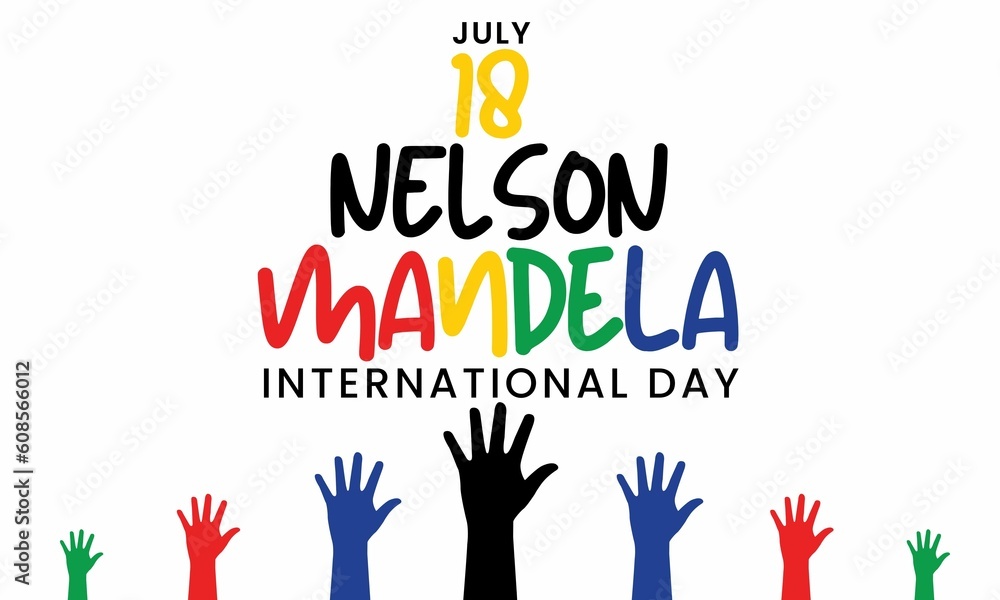 HappyJuly 18 Nelson Mandela international day banner or illustration with hand icon 4th of july - 6 HappyJuly 18 Nelson Mandela international day banner or illustration with hand icon 4th of july - 6