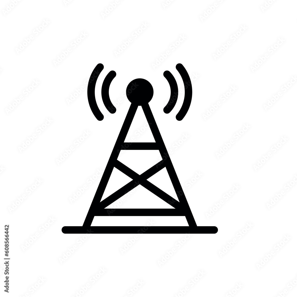 tower sign symbol vector icon tower sign symbol vector icon