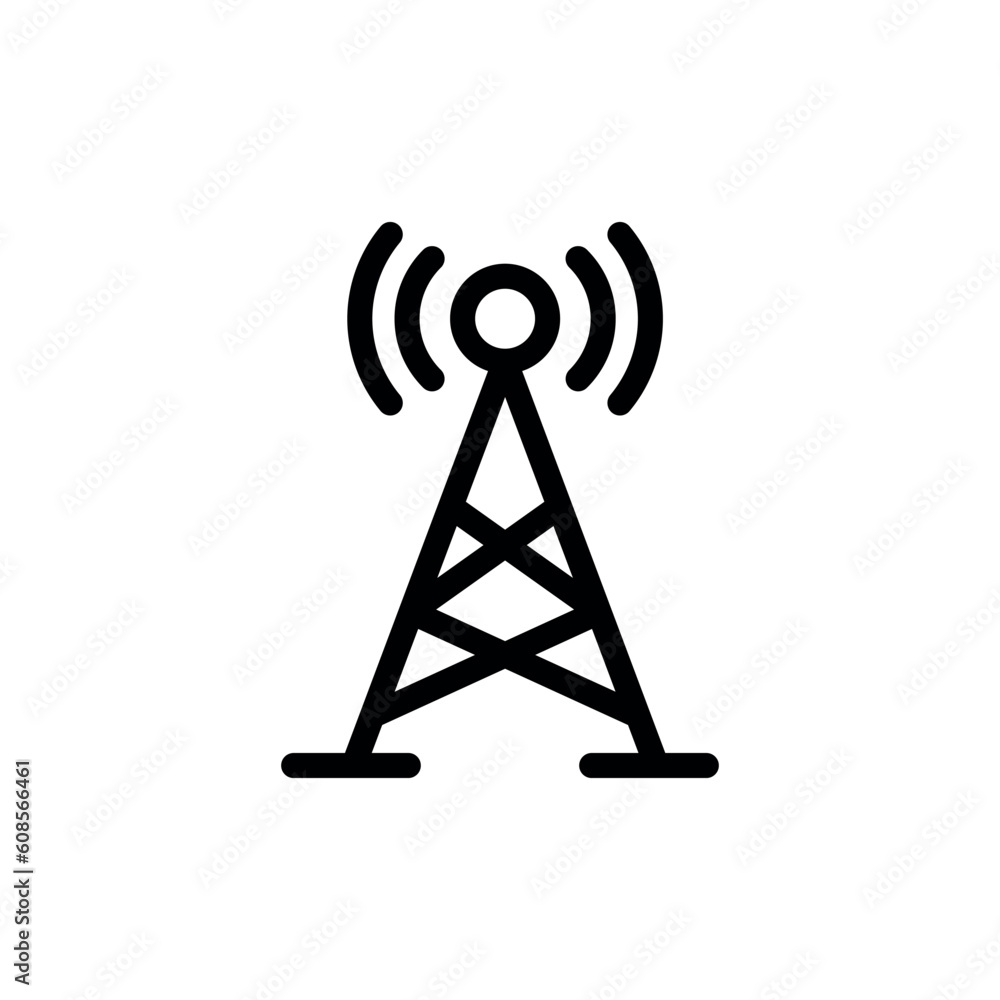 tower sign symbol vector icon tower sign symbol vector icon